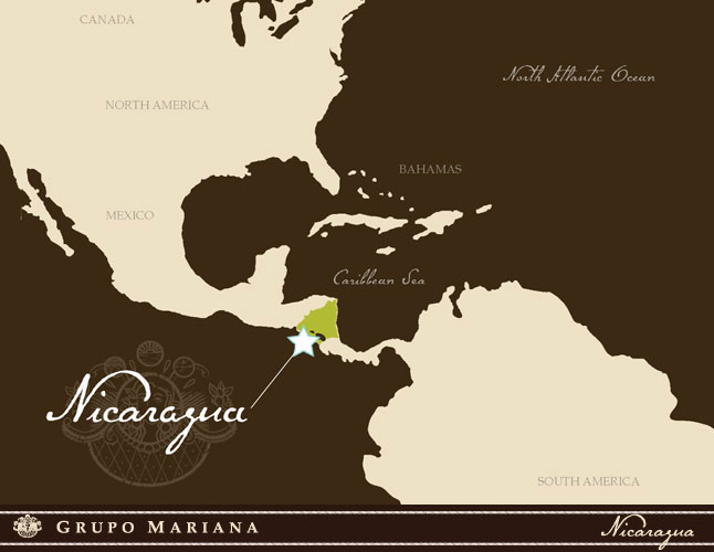 Location of Nicaragua